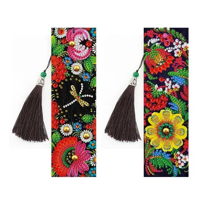 5D Diamond Painting Creative Bookmarks Peacocks