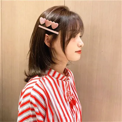 Fashion Girl Retro Velvet Love Hair Clip Set