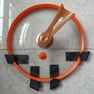 Simple Wall-mounted Home Punch-free Kitchen Storage Pot Cover Rack
