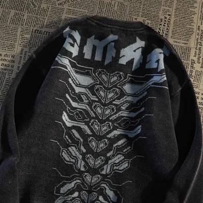 American Retro Hiphop Fried Street Fashion Sweater Men's Lazy Style