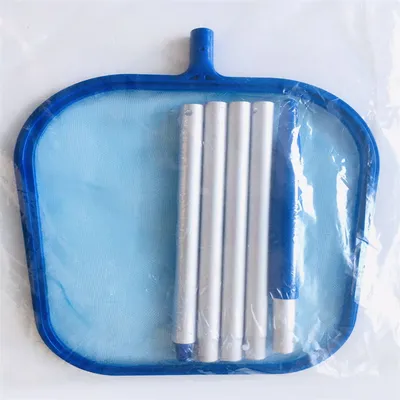 Swimming Pool Fishing Net Belt 122mm 5 Section Rod Cleaning Tool Supplies Set