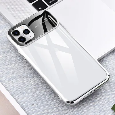 Mobile Phone Case Creative Electroplating Pc Glass Mobile Phone Case Suitable For 11 Pro Case