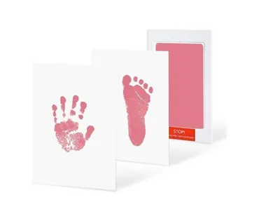 Anti - virus infective baby hand - foot - hand - hand - hand - hand - foot - hand printing table baby footprint - free washing printing oil