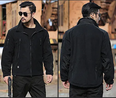 Shark skin soft shell fleece warm coat