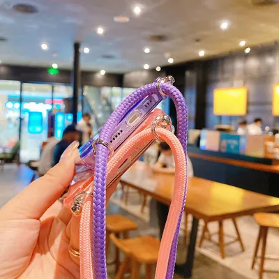Transparent Lanyard All-inclusive Phone Case