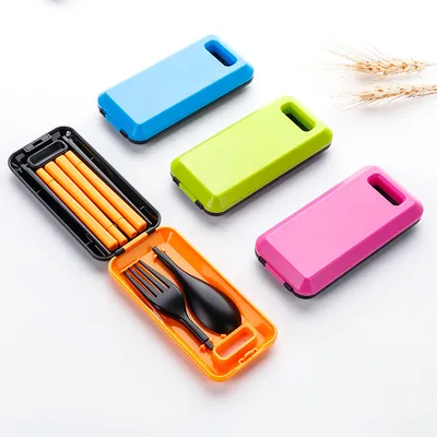 Travel Environmental Protection Set Chopsticks Fork And Spoon Folding Combination