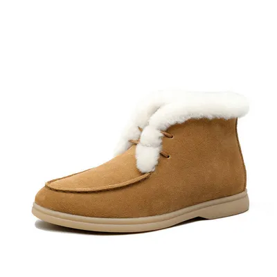 Plus Size Warm And Velvet Snow Boots Ankle Boots