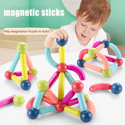 Baby Toys Magnetic Stick Building Blocks Game Magnets Children Set Kids Magnets For Children Magnetic Toy Bricks