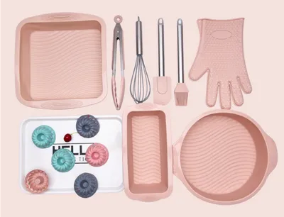 Easy To Clean High Temperature Resistant Silicone Cake Tool Baking Set