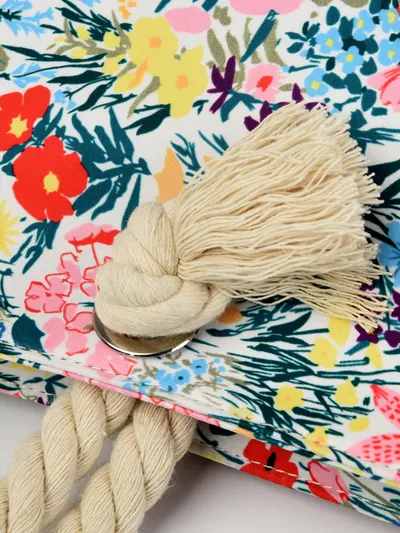 Only Self Pickup---Art Flower Pattern Beach Bags For Women, Beach Bag Tote Waterproof Sandproof, Beach Bags For Women