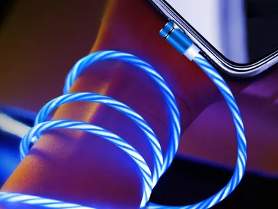 1m Elbow Streamer Data Cable Magnetic USB/Type C/Micro Cable Fast Chargeing Cable