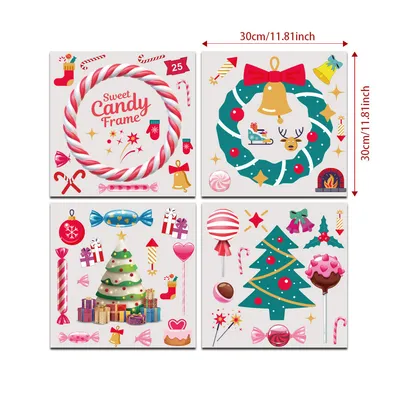Creative Candy Christmas Stickers