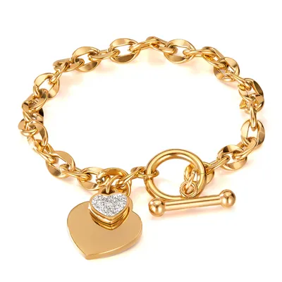 Love Stainless Steel Jewelry Buckle High-end Titanium Steel Bracelet