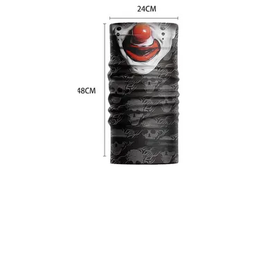 High Quality Digital Printing Multifunctional Towel Skull Sunscreen Cycling Mask Scarf