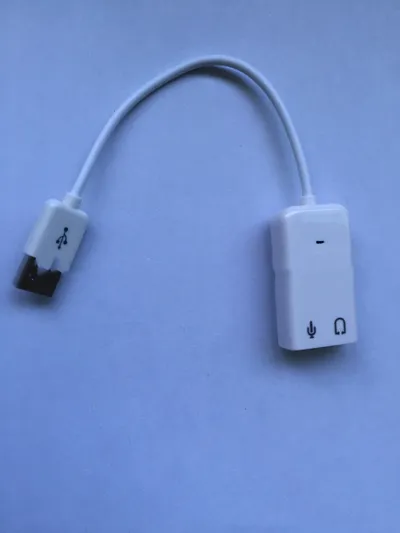 Usb Plastic Sound Card With Cable