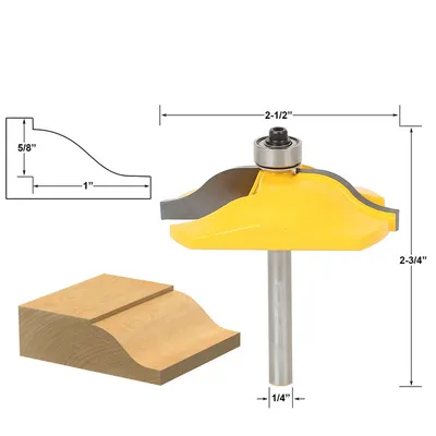 1PC 1/4" Shank Raised Panel Router Bit Ogee