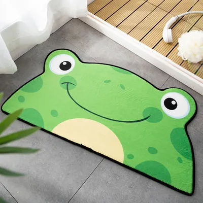 Cartoon Shaped Floor Mat Bedroom Entrance Carpet Semi-circle Floor Mat
