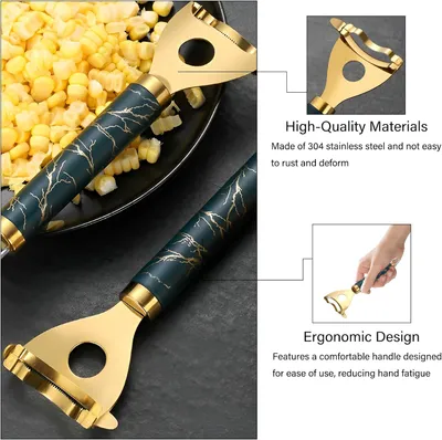 2 Pack Corn Peeler-Stainless Steel Corn Cob Stripper Tool,Labor-Saving And Fast Peeling Tool, Efficient 2026 New Kitchen Gadget