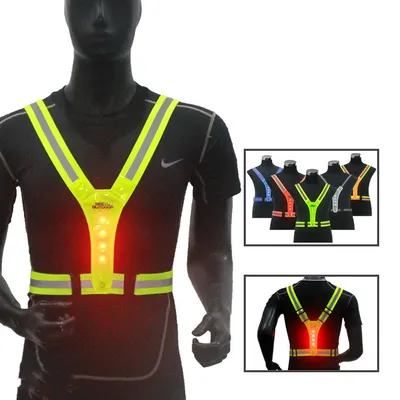 Luminous Reflective Vest LED Elastic Sports Reflective