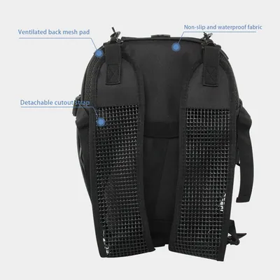 Motorcycle Rear Seat Tail Bag Motorbike Luggage Helmet Storage Backpack Grey