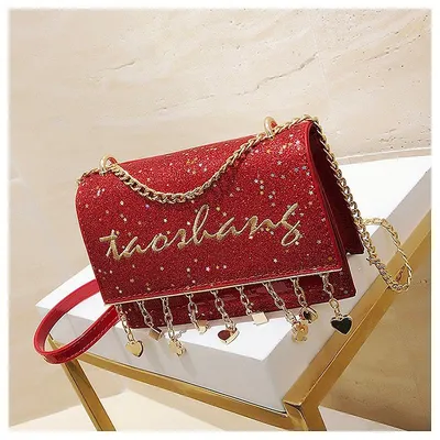 Fashion tassel Love Pendant messenger bag