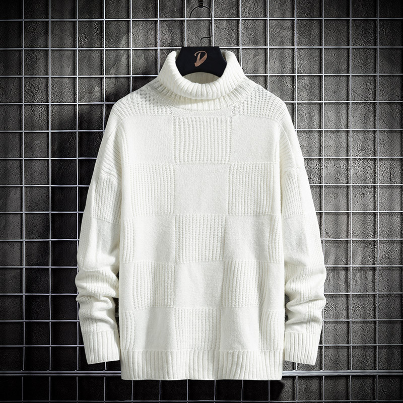 Loose Knit Bottoming Turtleneck Sweater Men