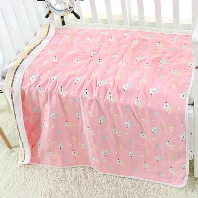 110 * 110cm baby bath towel cover blanket gauze children quilt quality baby children pure cotton 6 six layer gauze bath towel