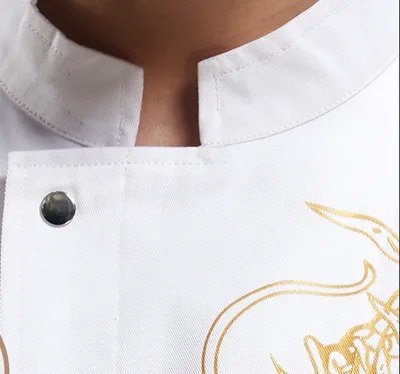 High-grade Chef Work Clothes Men's Dragon Robe Fashion