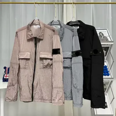 Early Spring New Simple Leisure Tooling Function Casual Trench Coat Polo Coat Shirt