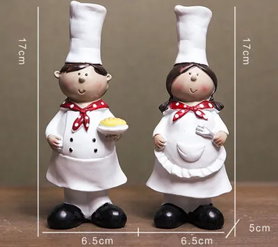 Creative Chef Ornament Home Decoration Resin Craft
