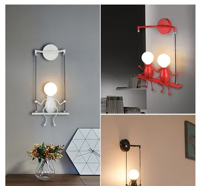 Bedroom creative bedside corridor aisle staircase villain lamp