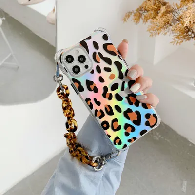 Fashion Print Chain Phone Case Cover