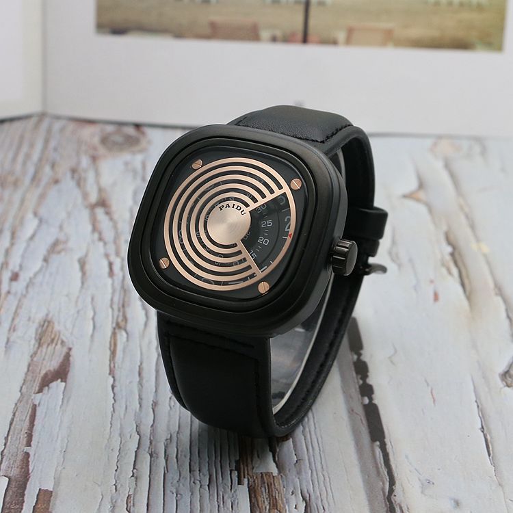 Retro Fashion All-match Belt Turntable Quartz Watch