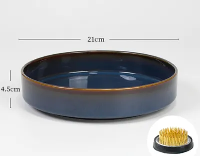 Japanese Flower Arrangement Ceramic Chinese Flower Plate