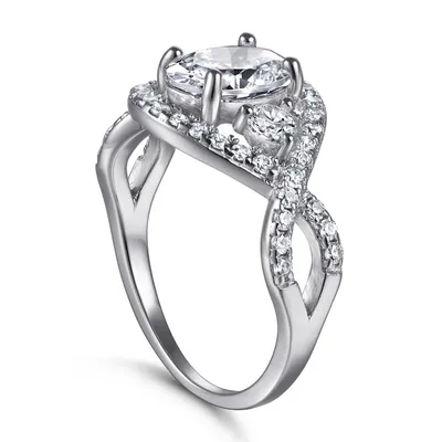 Sterling Silver Fashion Exaggerated Ring Women
