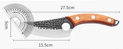 Kitchen Knife Meat Cleaver Slaughtering Butcher Knife Chopping Boning Knife Raw Fish Filleting Cooking Tool