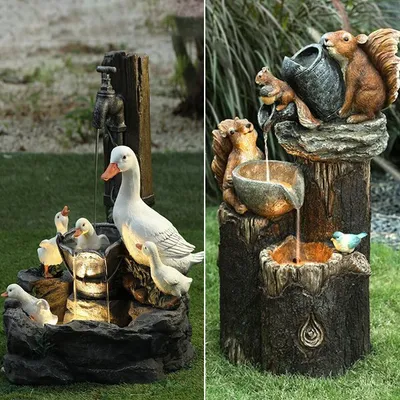 Resin Crafts Garden Park Art Small Ornament Statue Animal Garden Resin Statue