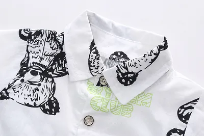 Baby Lapel Short Sleeve Shirt Suit Kids Lightweight Children's Clothing