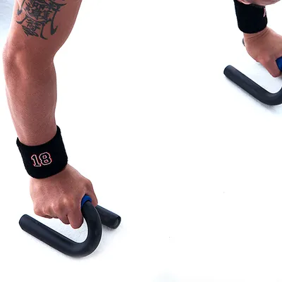Male Black Number 18 Sports Wristband