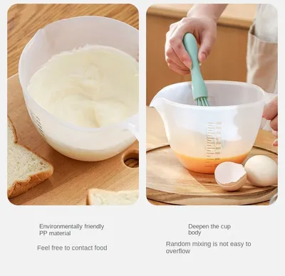 Large Capacity Graduated Measuring Cup For Beating Eggs Egg Liquid Filtering Egg Foam Baking Bowl Mixing Bowl Kitchen Household