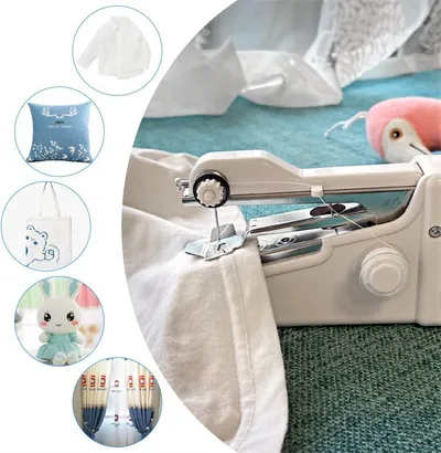 Plus Accessories Handheld Electric Sewing Machine Set Mini Sewing Machine