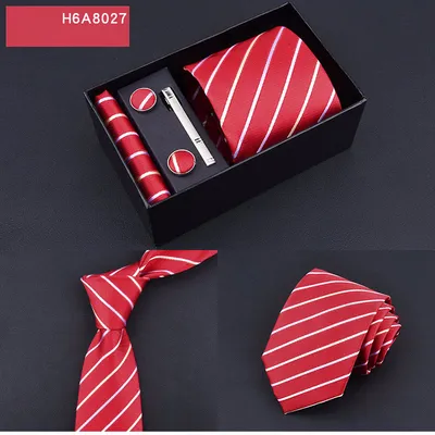 Business 8cm Striped Blue Black Tie