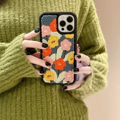 Plush Niche Flower Fashion Phone Case