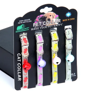 Luminous Bell Collar Dog Silicone Rubber Collar