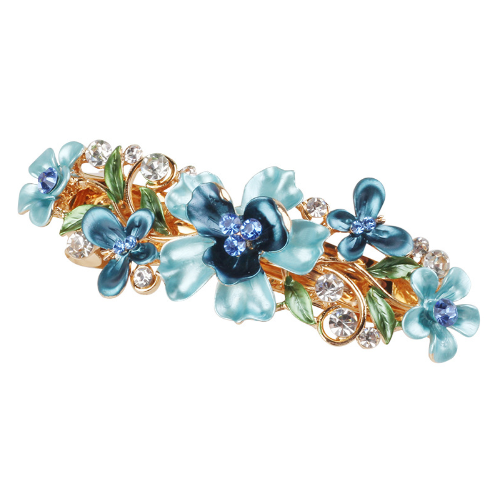 Crystal Painted Plum Hair Accessories