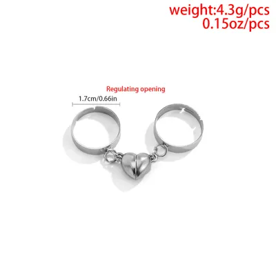 Simple And Adjustable Couple Ring Magnetic Ring
