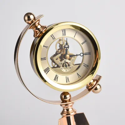 Desktop Pendulum Clock European Craft Clock Ornament