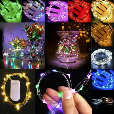 1-30x Fairy Lights Waterproof String Lights DIY Wedding Xmas Party Jars Crafts--Cold White 5M50 Lamp