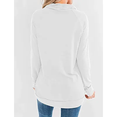 Women's Long Sleeve Jacket Slim Sweatshirt