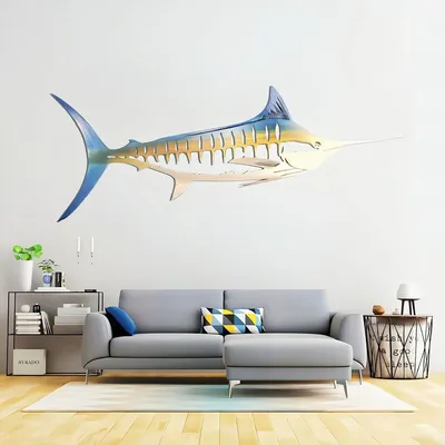Sea Animal Park Pendant Wrought Iron Shark Craft Ornament
